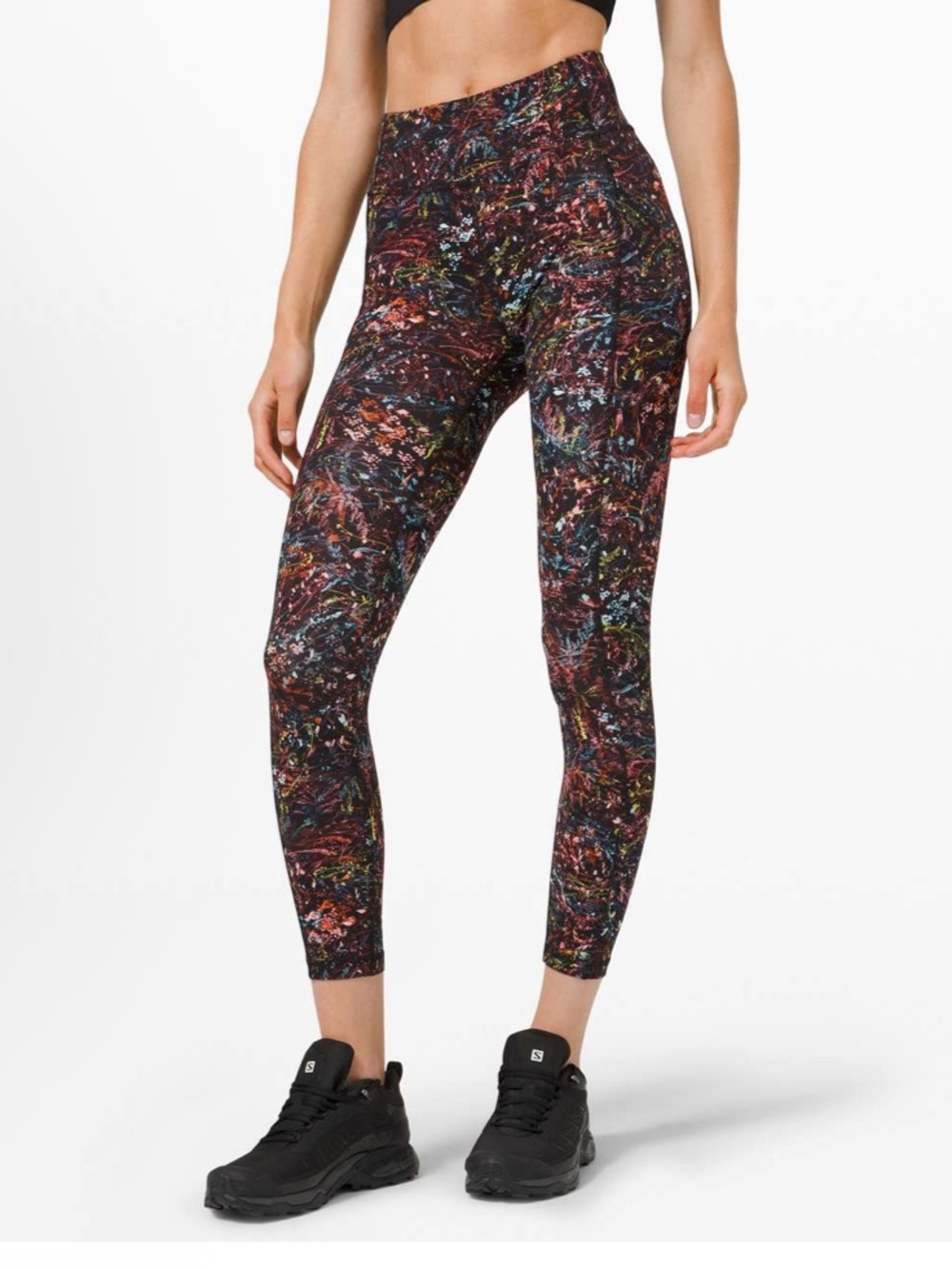 NWT Lululemon Invigorate High Rise Tight 25” Foliage Overlay Multi Size 6